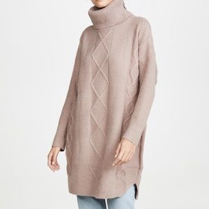 MINKPINK Lesley Tunic Cable Knit Sweater